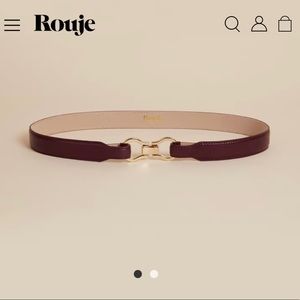 New Rouje laure leather belt bordeaux color S
